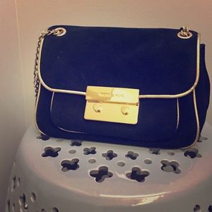 Black velvet Michael kors handbag